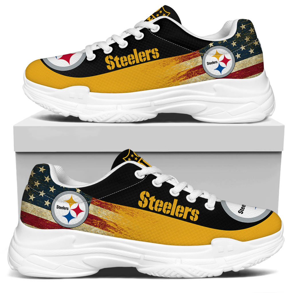 Men's Pittsburgh Steelers Edition Chunky Sneakers With Line 003